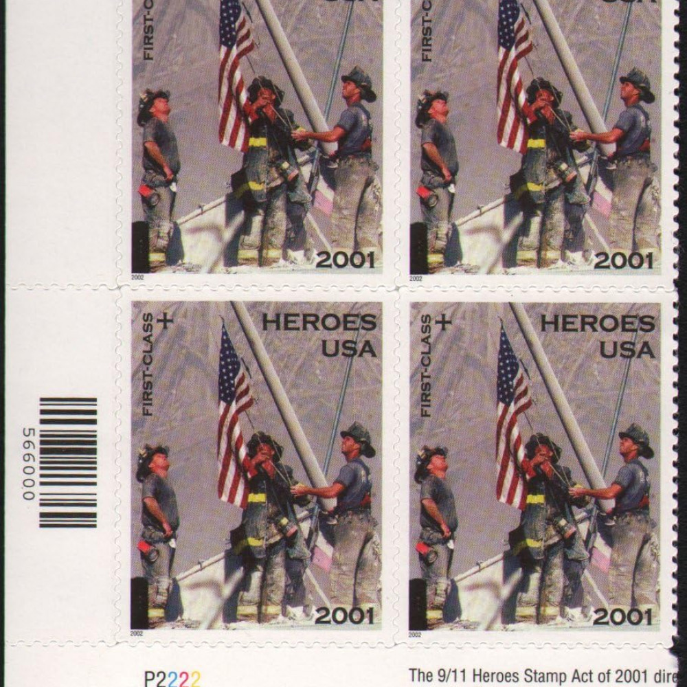 2001 US America Responds 9-11 Heroes Postage Stamps